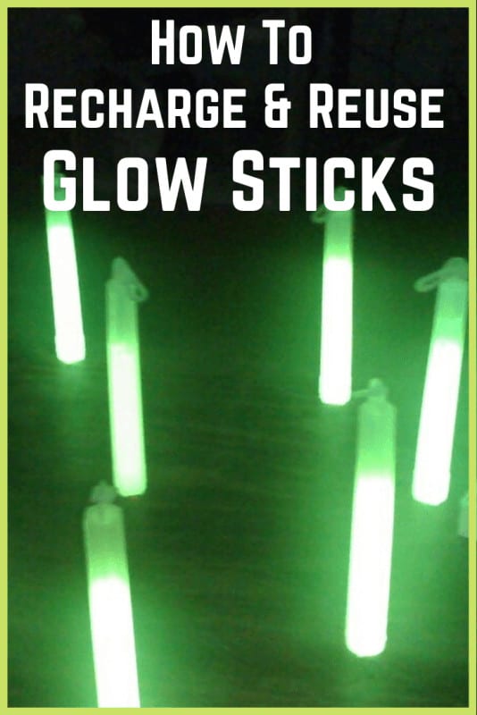 How to recharge & reuse glow sticks