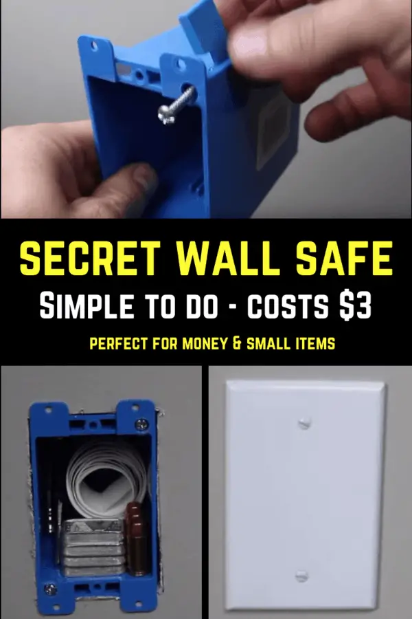 DIY Secret Wall Safe For Less Than 3
