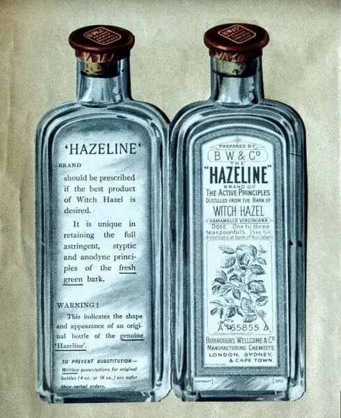 witch hazel bottle