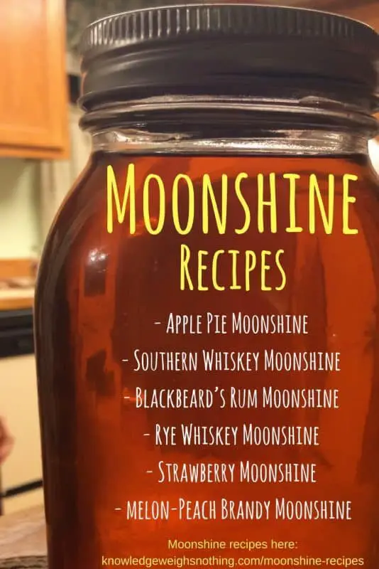Moonshine recipes