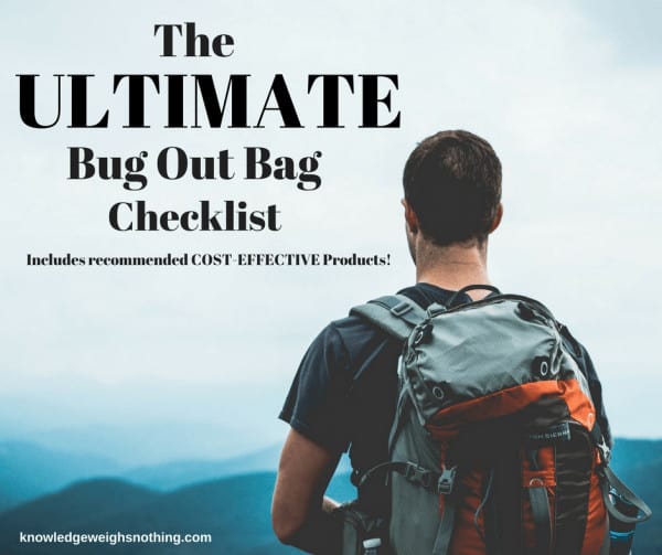 Bug out bag checklist