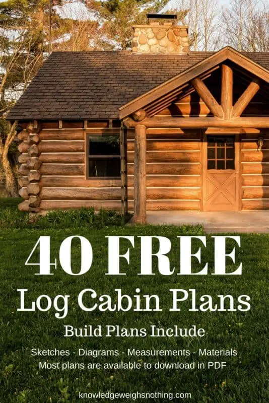 40 Free Log Cabin Floor Plans & Blueprints - Family Survival