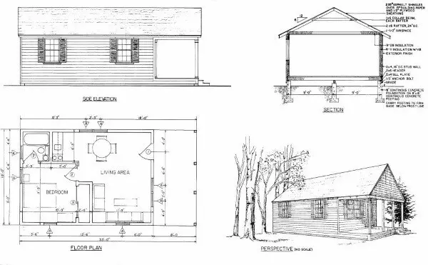  Sugar Shack Barn Plans are corking for the pocket-size farm or homestead that has a few goats or  20x30 House Plans With Loft