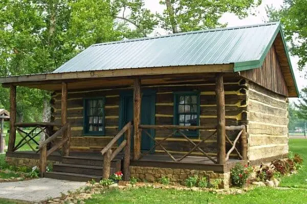 tiny log cabin floor plans