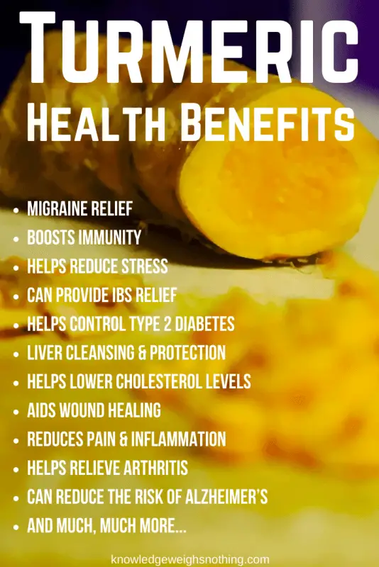 Turmeric health benefits 