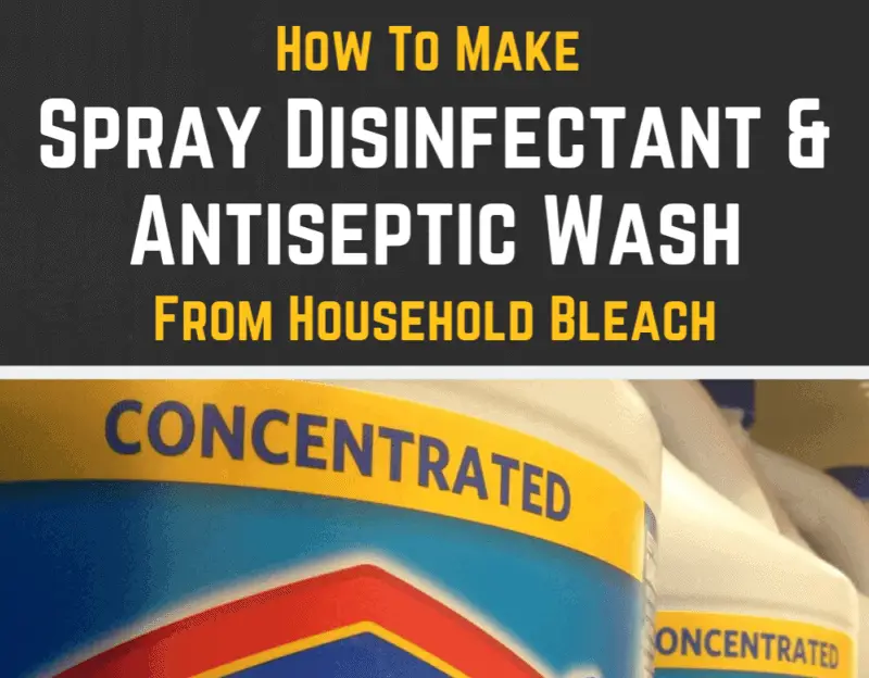 How To Make Spray Disinfectant Antiseptic Wash From Household Bleach 1