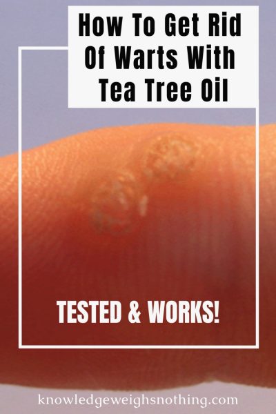 Wart tea tree oil remedy