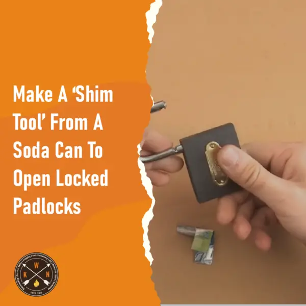 Make A ‘Shim Tool From A Soda Can To Open Locked Padlocks