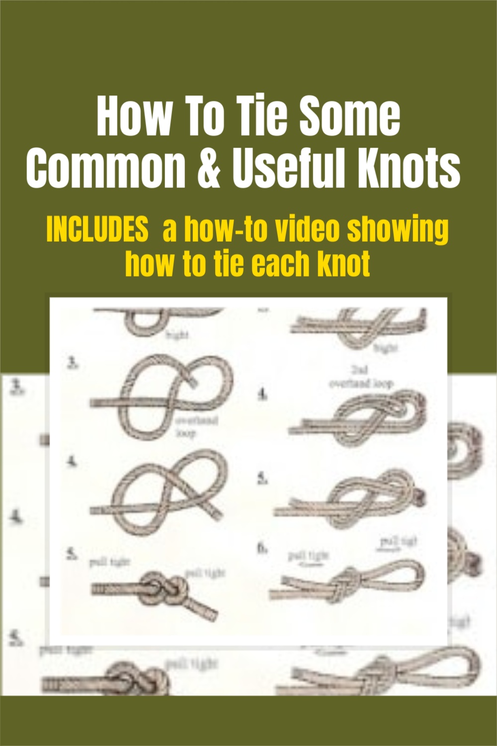 How To Tie Some Simple And Useful Knots Video Tutorial!