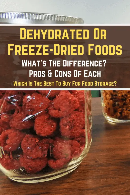 Dehydrated Or Freeze-Dried Foods