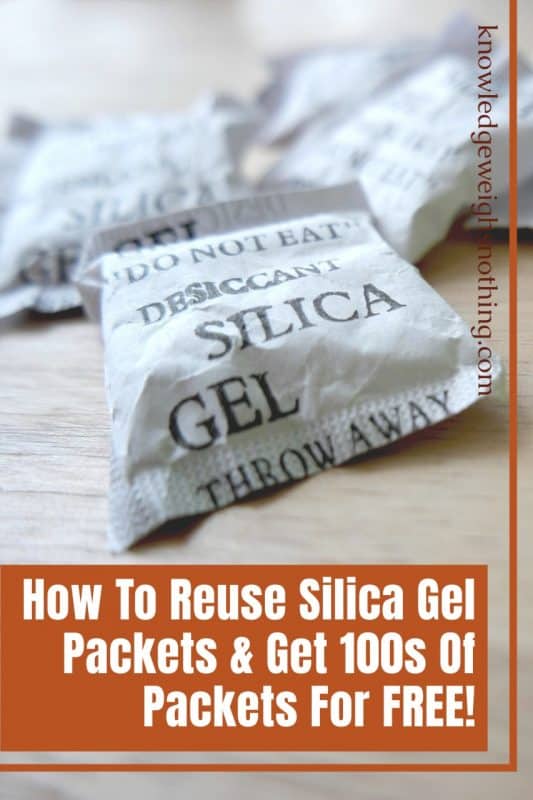 Reuse silica packets