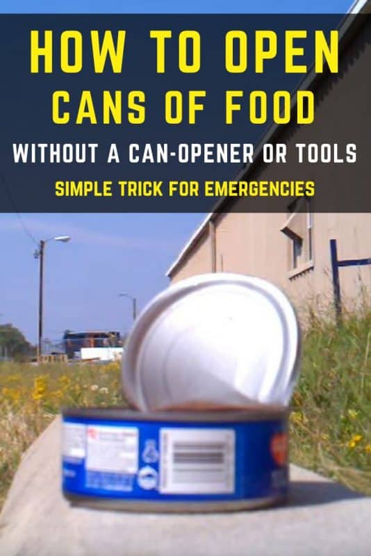 Open a can without a can opener