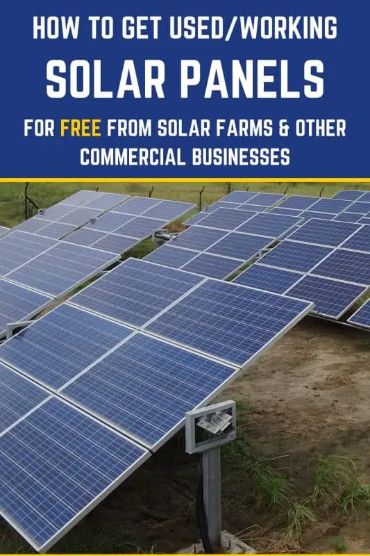 how-to-get-used-working-solar-panels-for-free