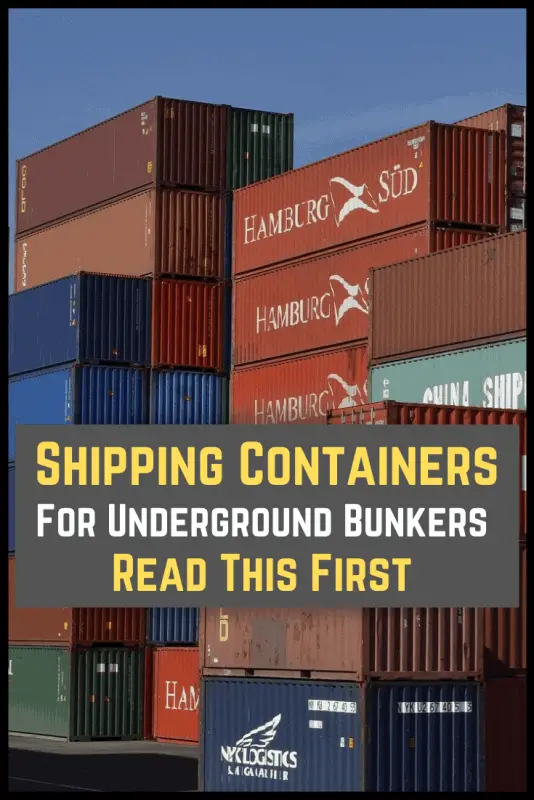 Shipping containers for bunkers