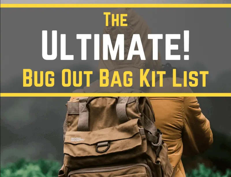 Bug out bag kit list