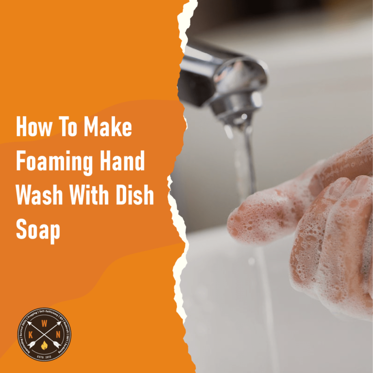 How To Make Foaming Hand Wash With Dish Soap