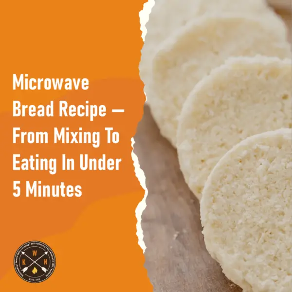 Microwave Bread Recipe — From Mixing To Eating In Under 5 Minutes for facebook