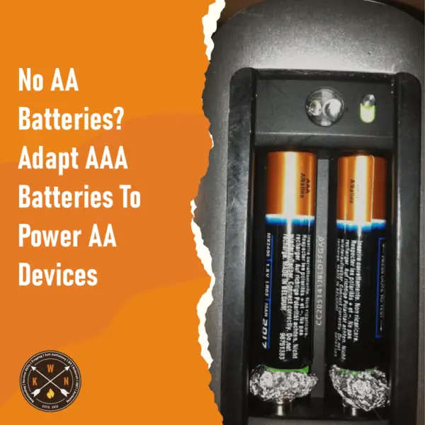 No AA Batteries Adapt AAA Batteries To Power AA Devices for facebook