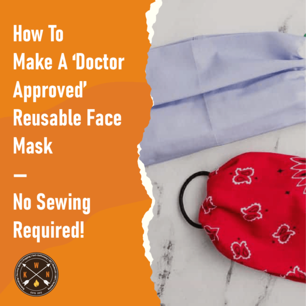 How To Make A ‘Doctor Approved Reusable Face Mask — No Sewing Required for facebook