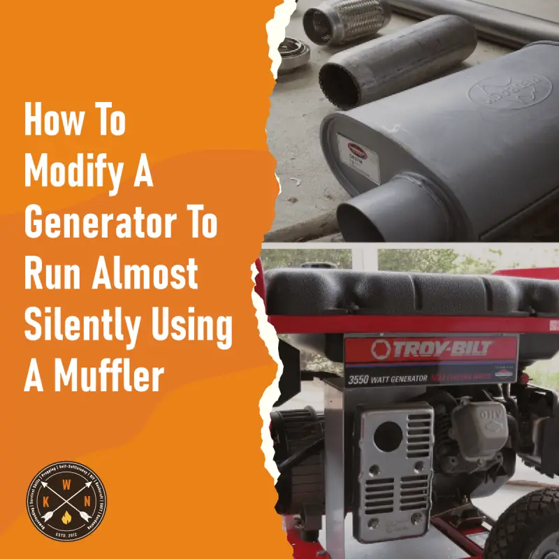 How To Modify A Generator To Run Almost Silently Using A Muffler